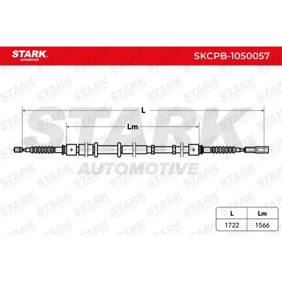 Cable Pull, Parking Brake Stark SKCPB-1050057 SKCPB-1050057 - photo 4