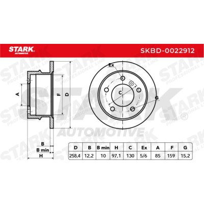 Brake Disc Stark SKBD-0022912 SKBD-0022912 - photo 5
