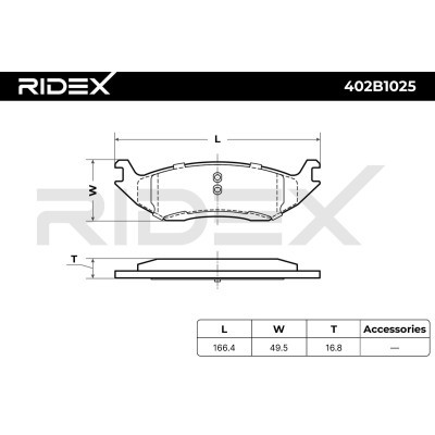 Brake Pads Set RIDEX 402B1025 402B1025 - photo 6