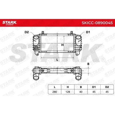 Intercooler, Charger Stark SKICC-0890045 SKICC-0890045 - photo 5