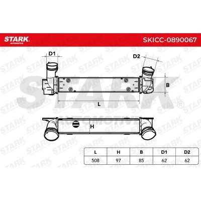 Intercooler, Charger Stark SKICC-0890067 SKICC-0890067 - photo 5
