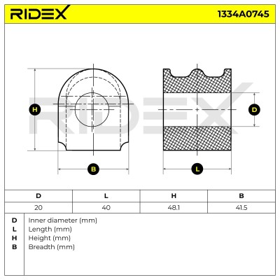 Stabiliser Bar Mounting RIDEX 1334A0745 1334A0745 - photo 5