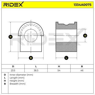 Stabiliser Bar Mounting RIDEX 1334A0075 1334A0075 - photo 5