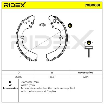Brake Pads Set RIDEX 70B0081 70B0081 - photo 5