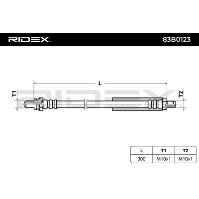 Brake Hose RIDEX 83B0123 83B0123 - photo 4