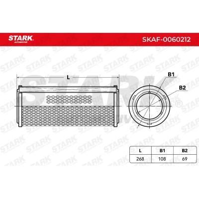 Air Filter Stark SKAF-0060212 SKAF-0060212 - photo 3