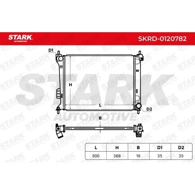 Radiator, Engine Cooling Stark SKRD-0120782 SKRD-0120782 - photo 5