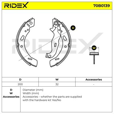 Brake Pads Set RIDEX 70B0139 70B0139 - photo 5