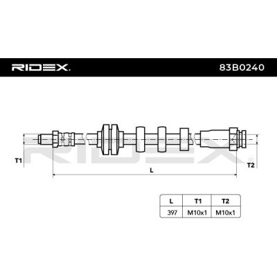 Brake Hose RIDEX 83B0240 83B0240 - photo 6