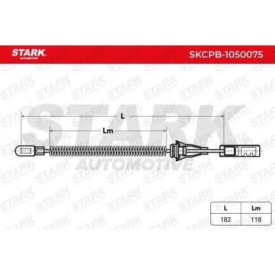 Cable Pull, Parking Brake Stark SKCPB-1050075 SKCPB-1050075 - photo 6