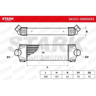 Intercooler, Charger Stark SKICC-0890033 SKICC-0890033 - photo 5