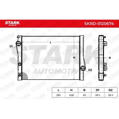 Radiator, Engine Cooling Stark SKRD-0120674 SKRD-0120674 - photo 5