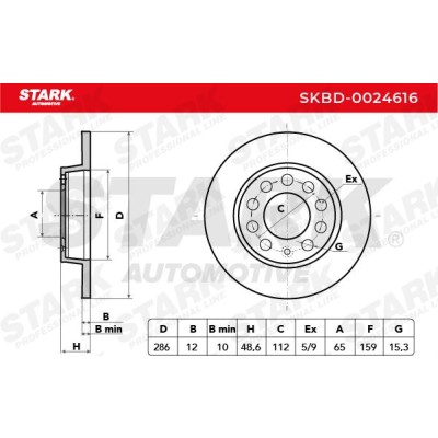 Brake Disc Stark SKBD-0024616 SKBD-0024616 - photo 5