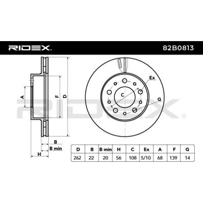 Brake Disc RIDEX 82B0813 82B0813 - photo 4