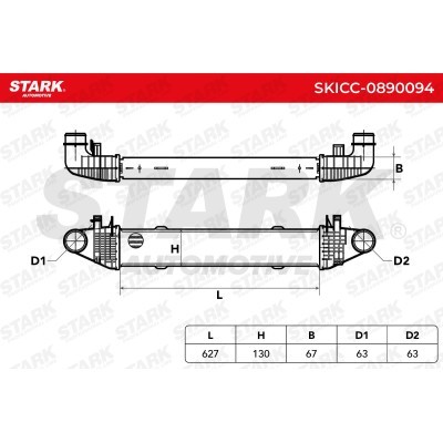 Intercooler, Charger Stark SKICC-0890094 SKICC-0890094 - photo 5