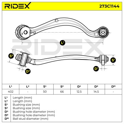 Control Arm RIDEX 273C1144 273C1144 - photo 6