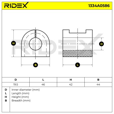 Stabiliser Bar Mounting RIDEX 1334A0586 1334A0586 - photo 6