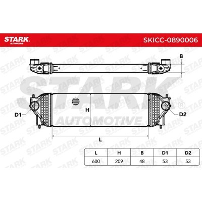 Intercooler, Charger Stark SKICC-0890006 SKICC-0890006 - photo 5