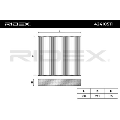Cabin Air Filter RIDEX 424I0511 424I0511 - photo 6