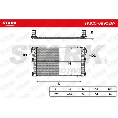 Intercooler, Charger Stark SKICC-0890267 SKICC-0890267 - photo 7