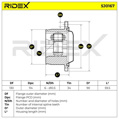 Joint Kit, Drive Shaft RIDEX 5J0167 5J0167 - photo 5