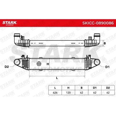 Intercooler, Charger Stark SKICC-0890086 SKICC-0890086 - photo 7