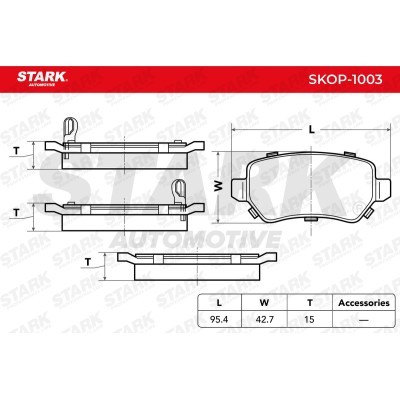 Brake Pads Set Stark SKOP-1003 SKOP-1003 - photo 2