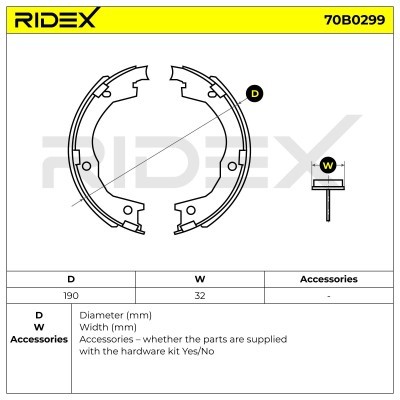 Brake Pads Set RIDEX 70B0299 70B0299 - photo 5