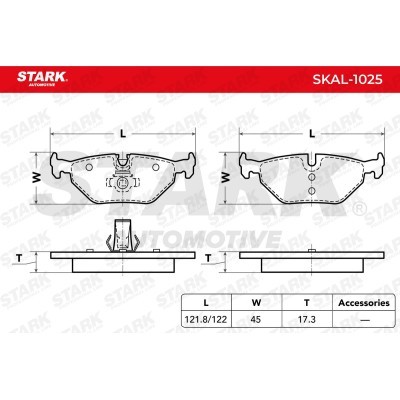 Brake Pads Set Stark SKAL-1025 SKAL-1025 - photo 6