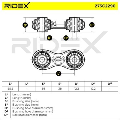 Control Arm RIDEX 273C2290 273C2290 - photo 6
