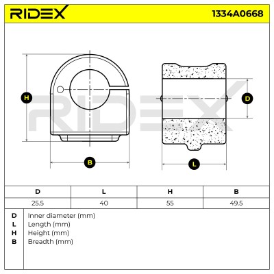 Stabiliser Bar Mounting RIDEX 1334A0668 1334A0668 - photo 5
