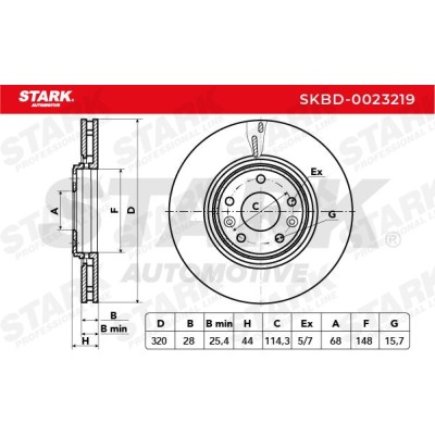 Brake Disc Stark SKBD-0023219 SKBD-0023219 - photo 5