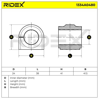 Stabiliser Bar Mounting RIDEX 1334A0480 1334A0480 - photo 5