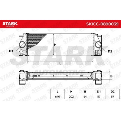 Intercooler, Charger Stark SKICC-0890039 SKICC-0890039 - photo 5
