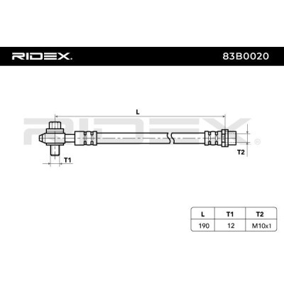 Brake Hose RIDEX 83B0020 83B0020 - photo 4