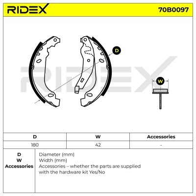 Brake Pads Set RIDEX 70B0097 70B0097 - photo 5