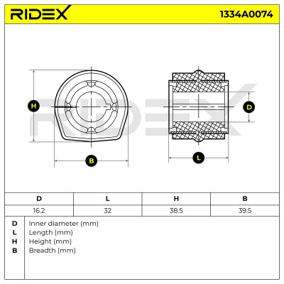Stabiliser Bar Mounting RIDEX 1334A0074 1334A0074 - photo 6