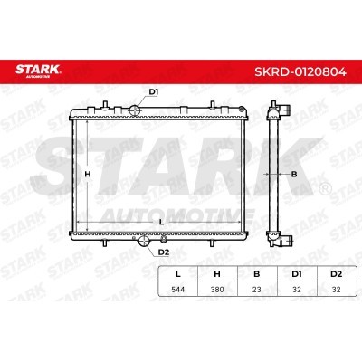 Radiator, Engine Cooling Stark SKRD-0120804 SKRD-0120804 - photo 8