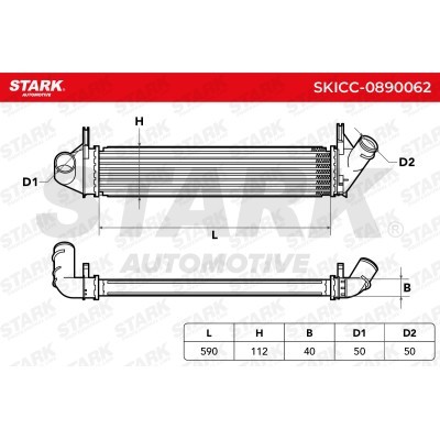 Intercooler, Charger Stark SKICC-0890062 SKICC-0890062 - photo 7
