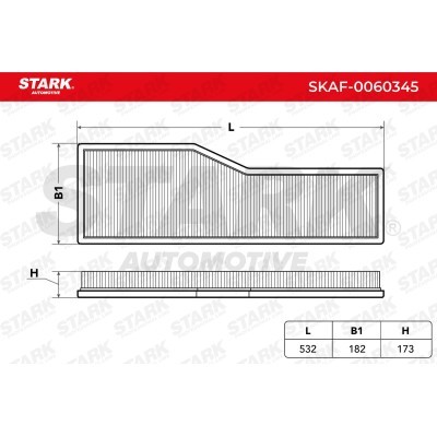 Air Filter Stark SKAF-0060345 SKAF-0060345 - photo 3