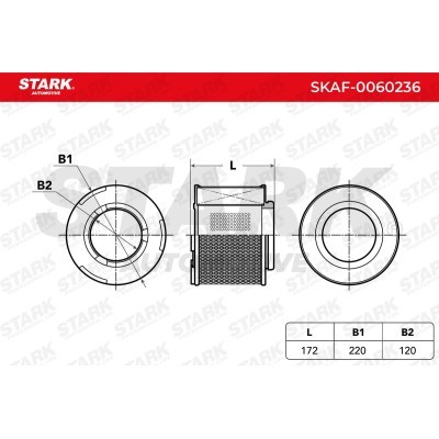 Air Filter Stark SKAF-0060236 SKAF-0060236 - photo 3
