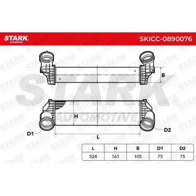 Intercooler, Charger Stark SKICC-0890076 SKICC-0890076 - photo 7
