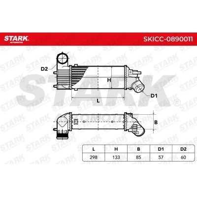 Intercooler, Charger Stark SKICC-0890011 SKICC-0890011 - photo 5