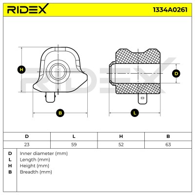 Stabiliser Bar Mounting RIDEX 1334A0261 1334A0261 - photo 5