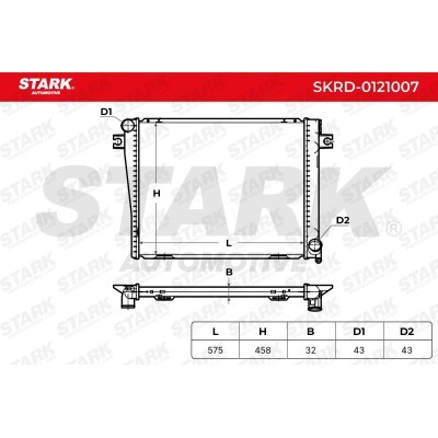 Radiator, Engine Cooling Stark SKRD-0121007 SKRD-0121007 - photo 5