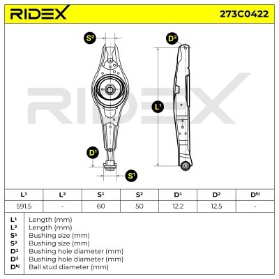 Control Arm RIDEX 273C0422 273C0422 - photo 9
