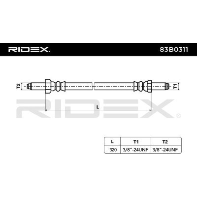 Brake Hose RIDEX 83B0311 83B0311 - photo 6