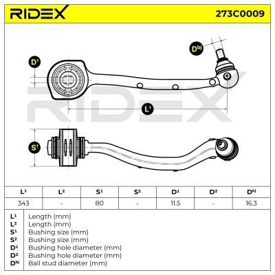 Control Arm RIDEX 273C0009 273C0009 - photo 8