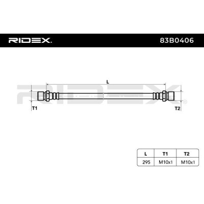 Brake Hose RIDEX 83B0406 83B0406 - photo 4
