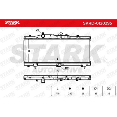 Radiator, Engine Cooling Stark SKRD-0120295 SKRD-0120295 - photo 4
